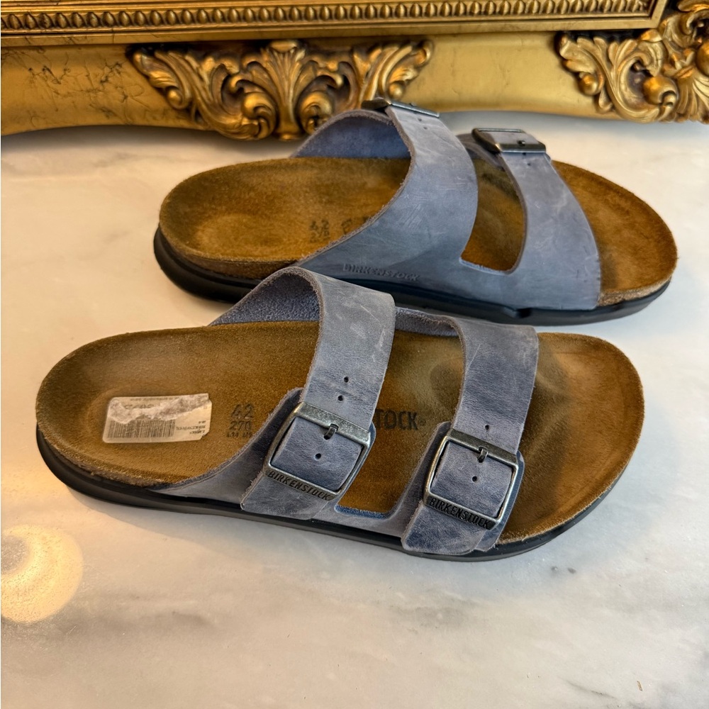 Birkenstock Slate Blue Double Strap Sandals